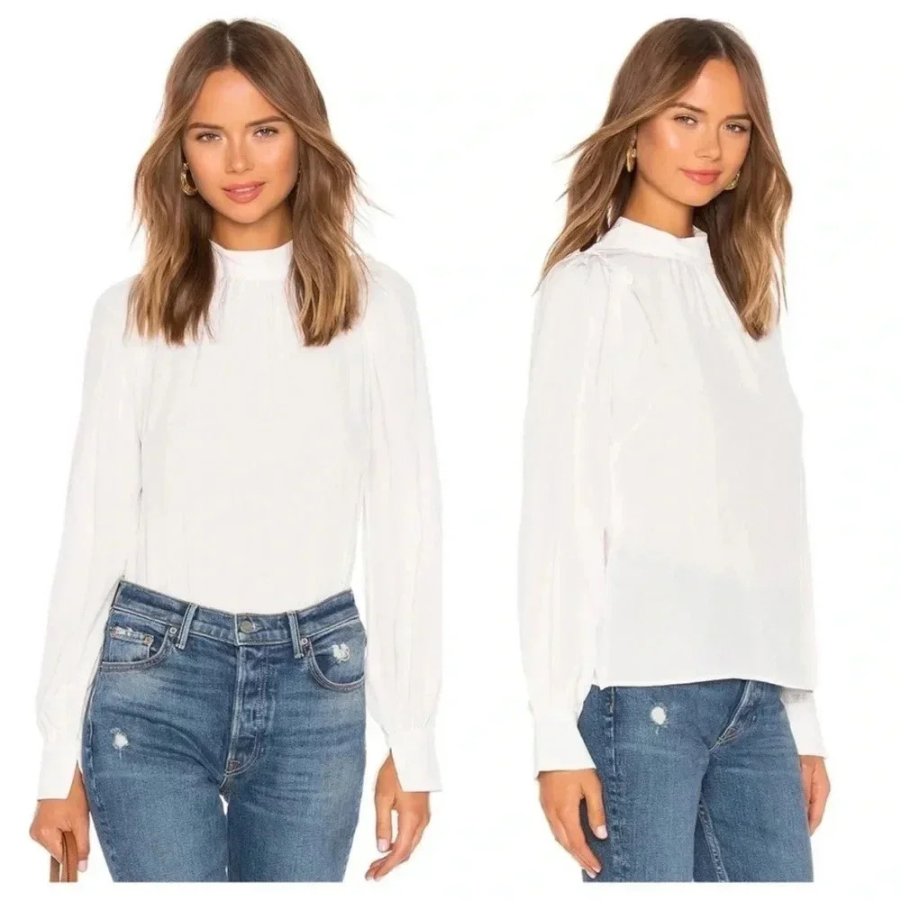 Revolve Tularosa white sweetie pie blouse